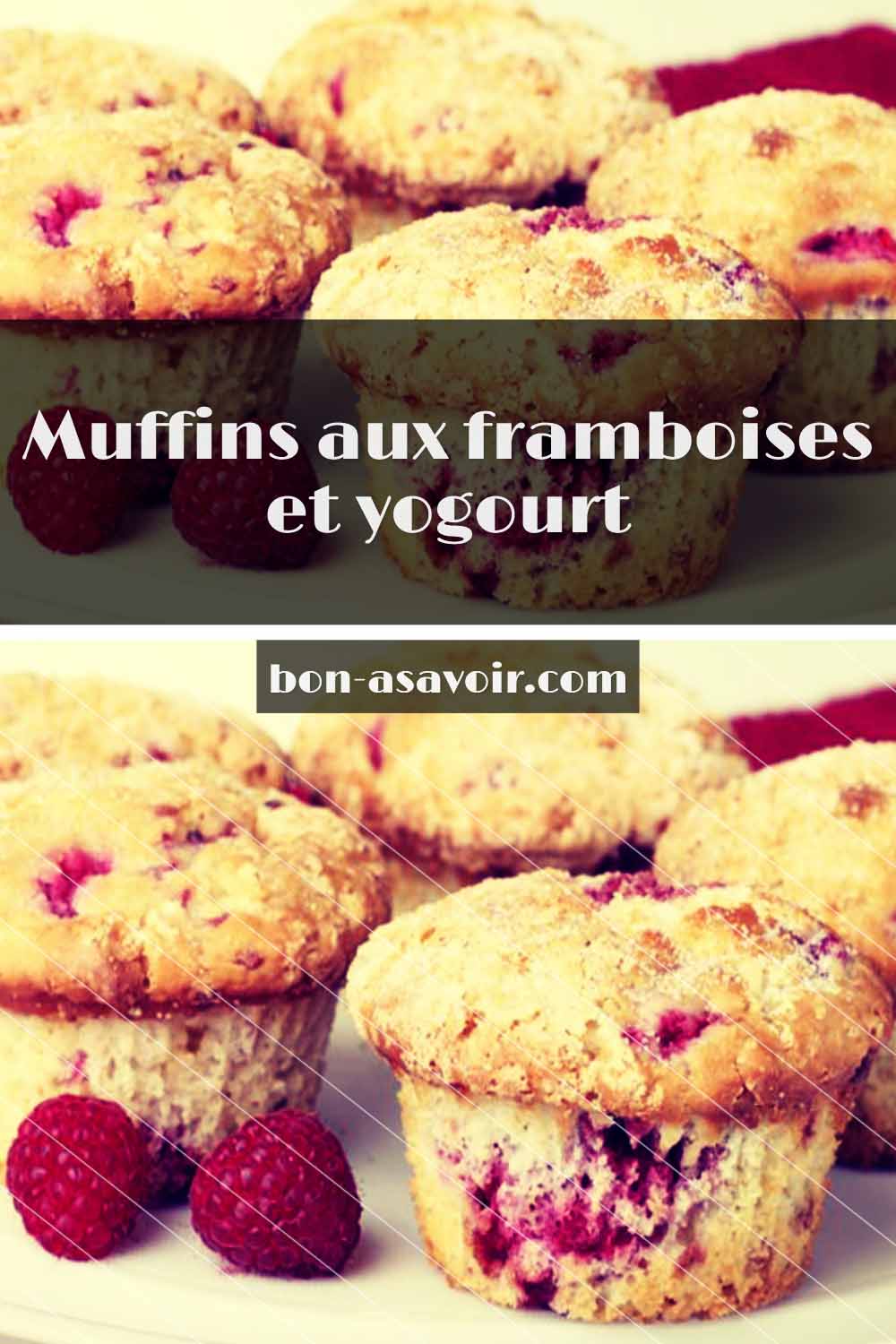 Muffins aux framboises et yogourt