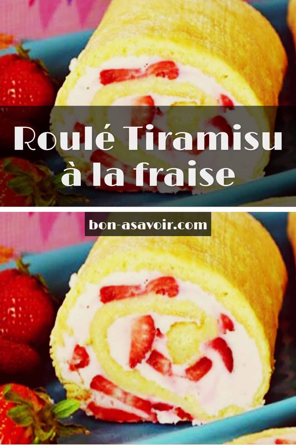 Roulé Tiramisu à la fraise