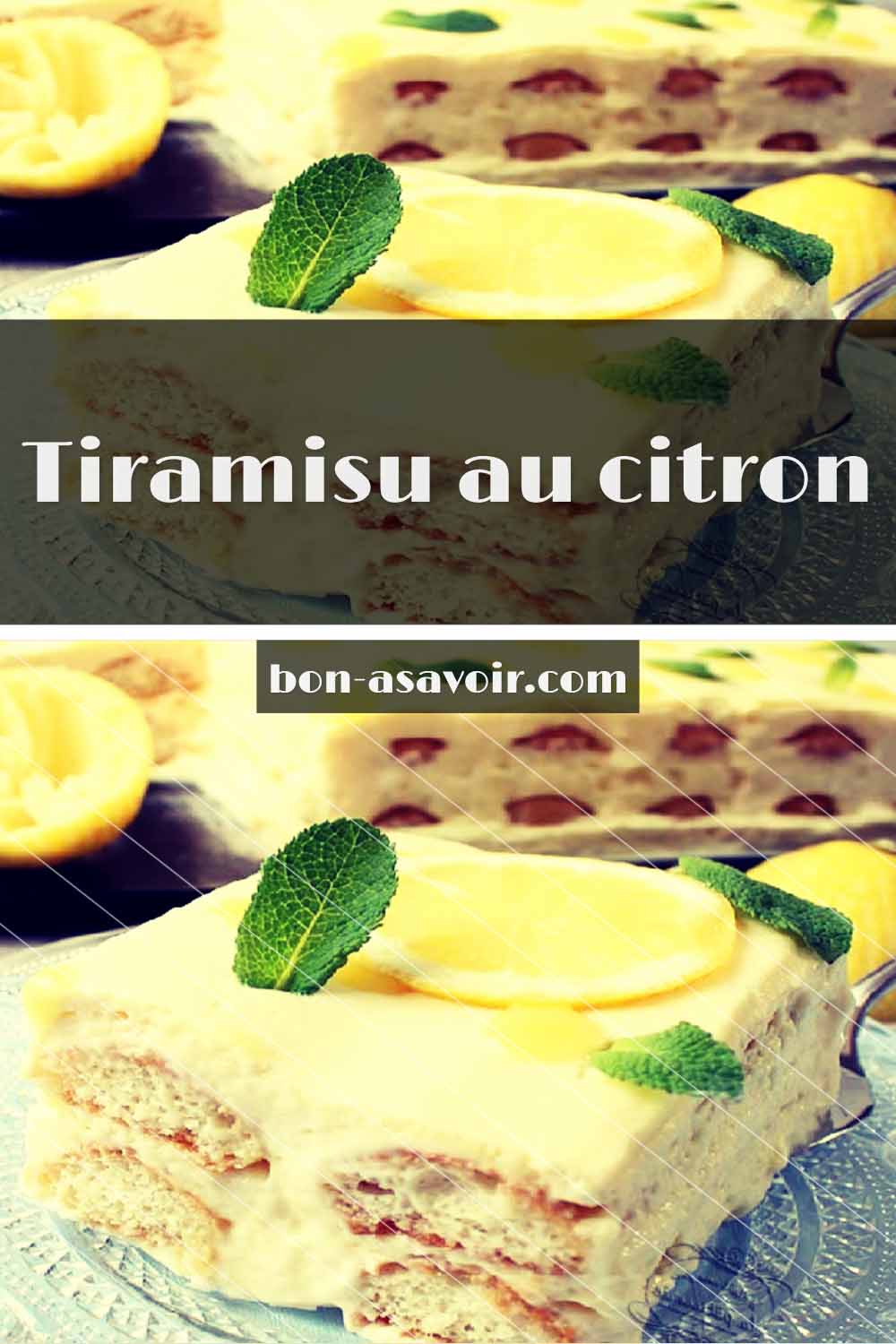 Tiramisu au citron