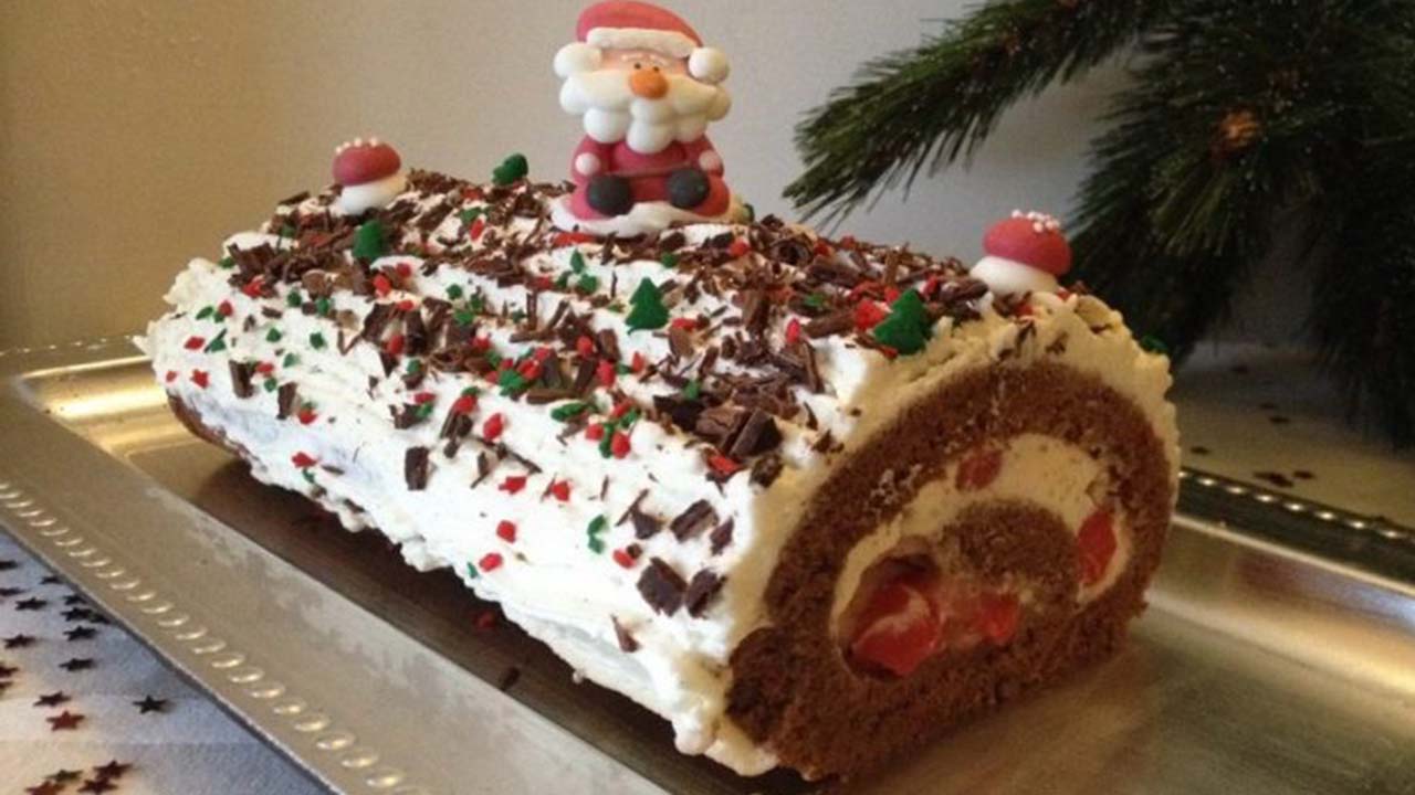 Bûche forêt noire recette de noël très facile