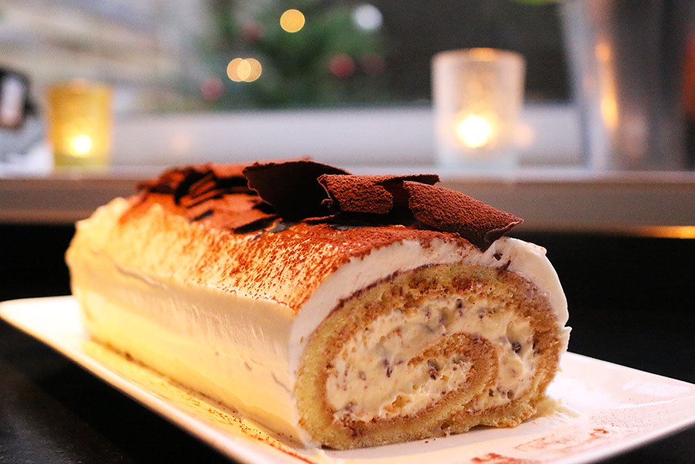 Recette de Bûche tiramisu de Noël