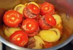 Tomates et pommes de terre farcies en cocotte
