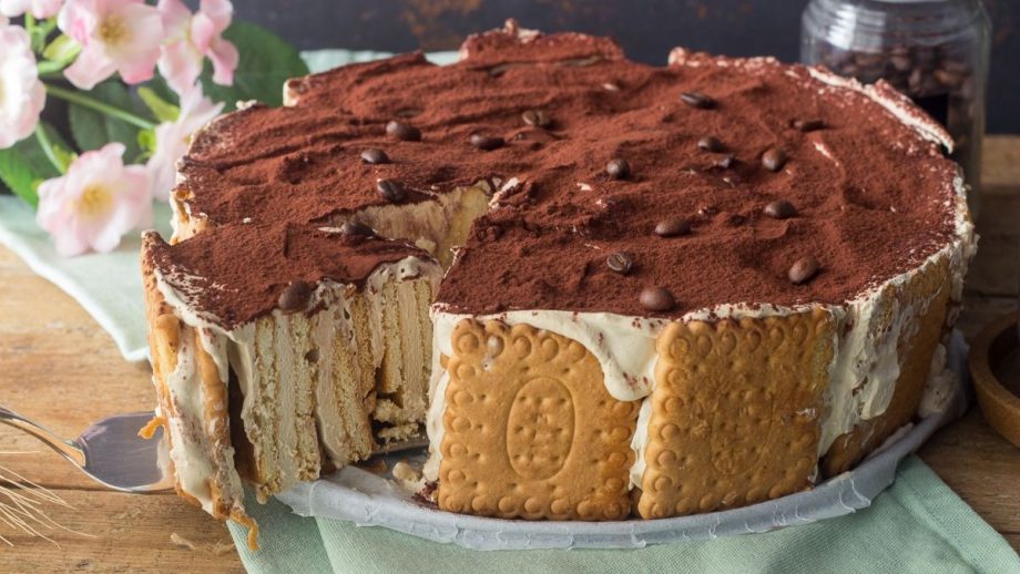 Gâteau de biscuits au café, sans cuisson rapide