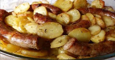 Saucisse de Toulouse confite et pommes de terre fondantes