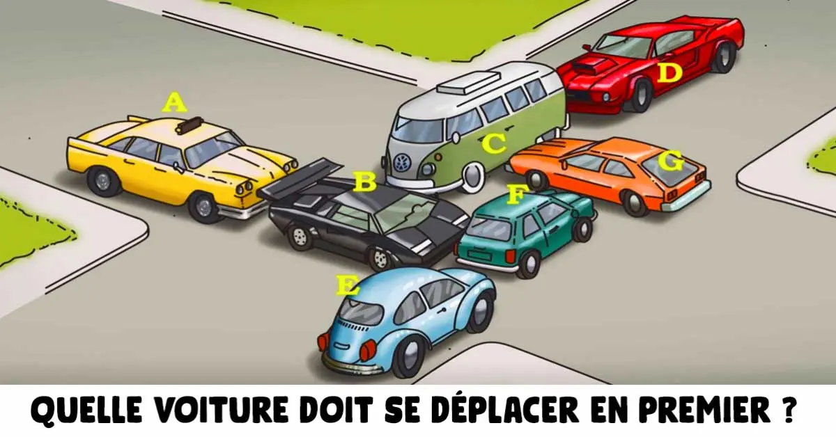 Quelle voiture doit se déplacer en premier pour libérer les embouteillages ? Pouvez-vous résoudre ce casse-tête ?