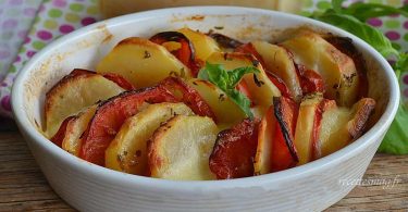 Gratin de pommes de terre aux tomates facile